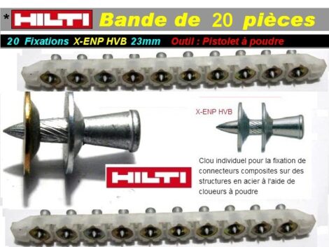 Lot 500 clous Hilti fixation bardage ou Oeuvre dart  en vrac – Image 3