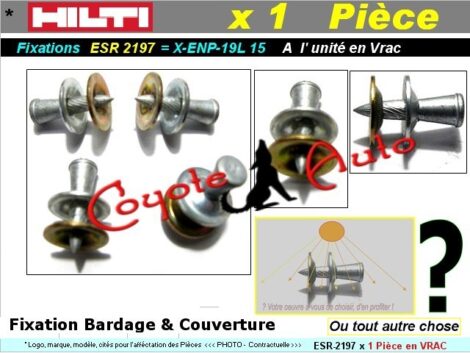 Lot 500 clous Hilti fixation bardage ou Oeuvre dart  en vrac – Image 2