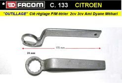 FACOM - Clé de vidange carré 10mm - P27B