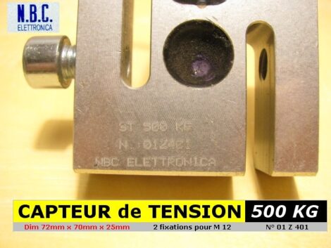 Capteurs de force en traction mode ST 500 KG - NBC Elettronica 01Z383 et 01Z401 – Image 3