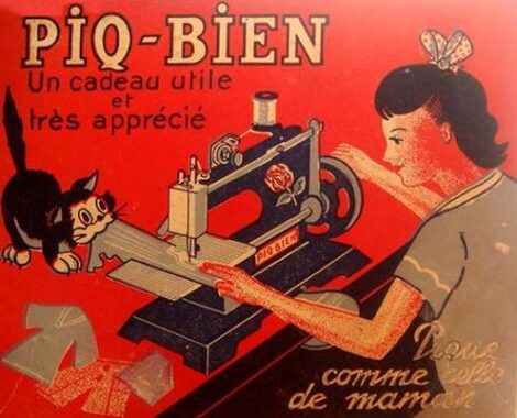 VINTAGE - PIQ-BIEN MARRON - Machine à coudre enfant – Image 3